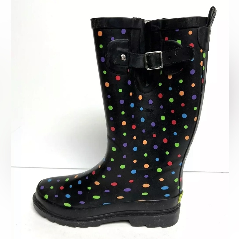 Western Chief Women’s Ditsy Dot Rain Boots Black, Size 7 M